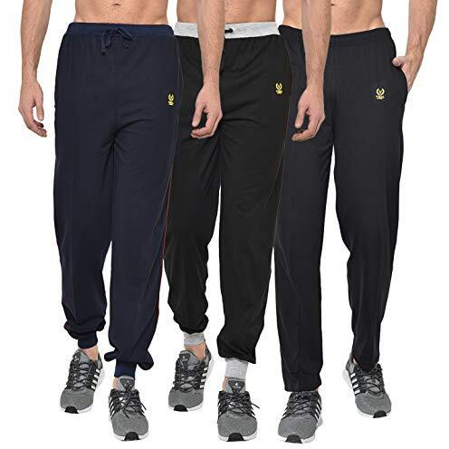 Mack Jonney Vimal Jonney Regular Fit Multicolor Men Mid Rise Trackpants(Pack Of 3) Vimal63067, Xl