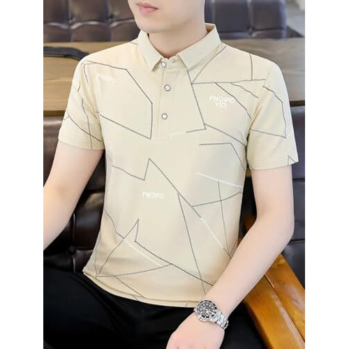 Jvx Mens Reguler Fit Polo T Shirt (Mrt-217) (In, Alpha, Xl, Beige)