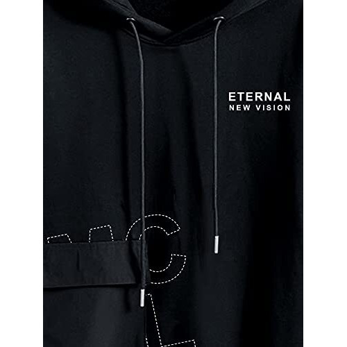 Jump Cuts||Hooded Tshirt For Men||Fullsleeve Tshirts||Hoodie For Men||Printed Regular Fit Tshirt For Men Black