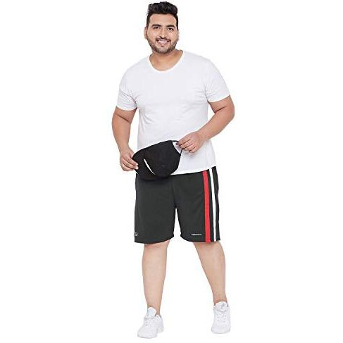 Bigbanana Men's Regular Fit Shorts (Repton,Black,5Xl)