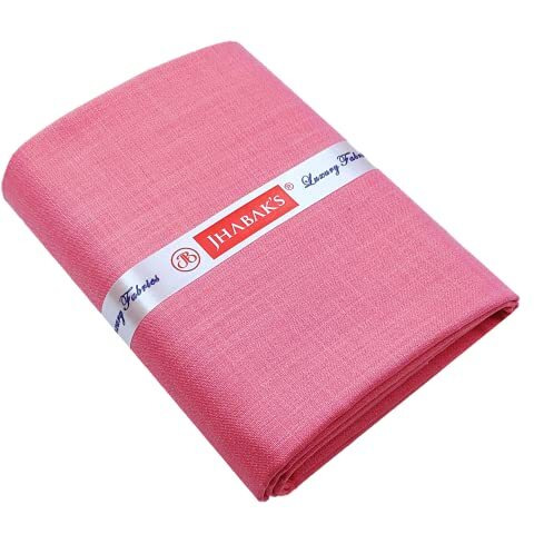 Jhabak's Pack Of 4 Unstitched Exclusive Shirt Fabric Combo For Men - Cotton Blend Material - 2.25M Shirt Cloth (Rose Pink, Maroon, Sky Blue, Pista Green)