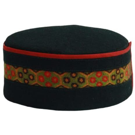 Vastraa Fusion Men's Handloomed Woolen Himachali Kullu Topi (Pack Of 1) (Ts2604_Free Size)