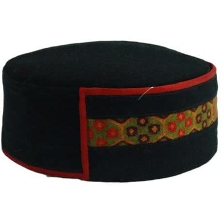 Vastraa Fusion Men's Handloomed Woolen Himachali Kullu Topi (Pack Of 1) (Ts2604_Free Size)