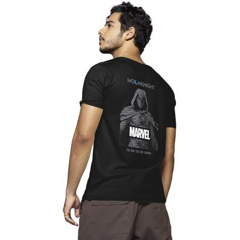 Bewakoof Men's Marvel Printed 100% Cotton T-Shirt - Regular Fit, Round Neck, Half Sleeves