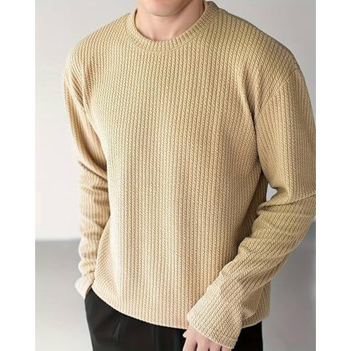 I Enterprise Men's Cotton Bland T Shirt | Round Neck | Full Sleeve | Plain | Combo Pack Of 2 - Regular Fit*T2_Sr94-Sr56*L