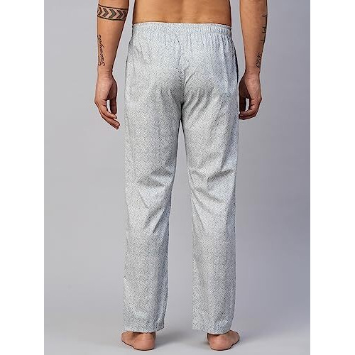 Urban Scottish Men's Grey Cotton Lounge Pants - Regular Fit - Uspj2315-L