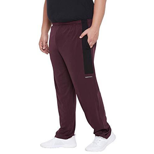 Bigbanana Plus Size Men's Regular Fit Trackpant (Belper,Maroon,5Xl)