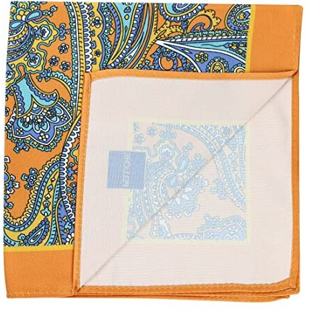 Peluche Paisley Pattern Pocket Square For Men