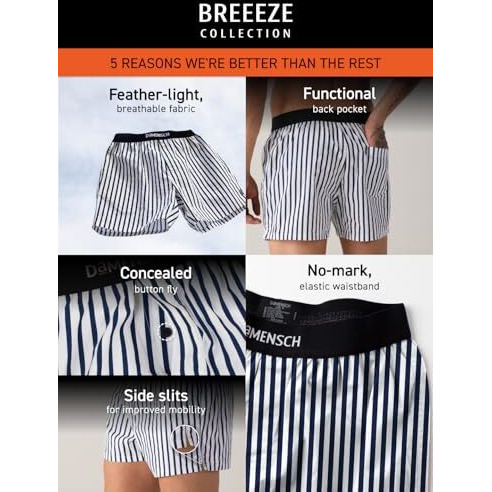 Damensch Men's Regular Fit Cotton Breeze Ultra-Light Printed Pack Of 1 Inner Boxer | 100% Cotton Fabric Underwear For Men, Moisture Wicking Mens Underwear-Digital Camo Grey-L