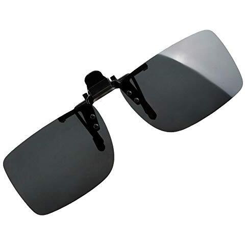 Visions India Uv400 Lens Black Cool Polarized Clip-On Square Unisex Sunglasses