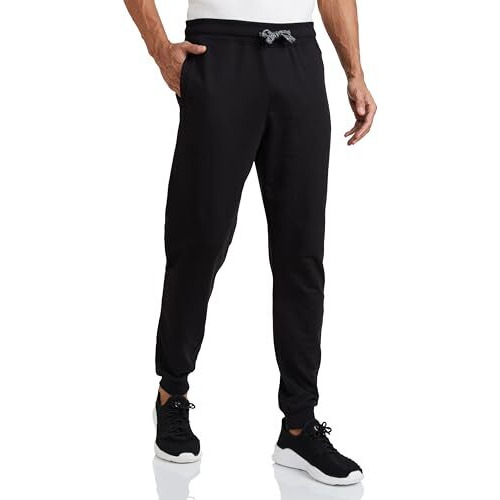 Amazon Brand - Symbol Men's Regular Track Pants (Ss21Sy004_Black_Xl) | Rise Style Mid Rise