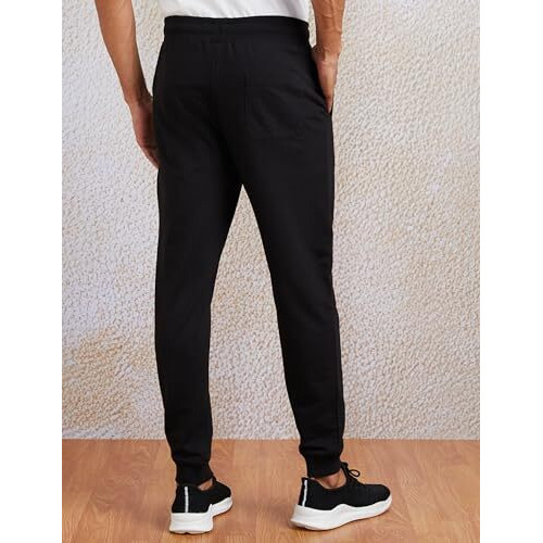 Amazon Brand - Symbol Men's Regular Track Pants (Ss21Sy004_Black_Xl) | Rise Style Mid Rise