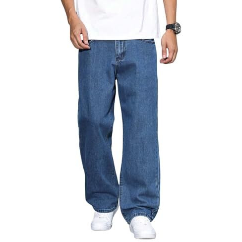 Kotty Men's Vintage Wash With A Modern Twist Faded Jeans(Blue,28)