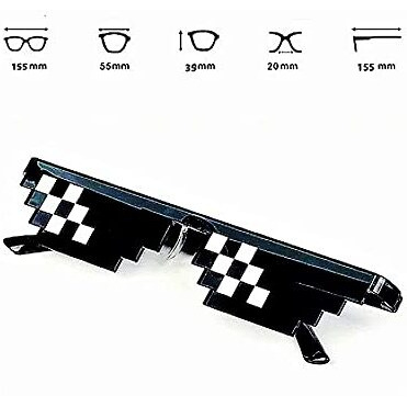 Huvora Thuglife Meme Mosaic Sunglasses For Man & Woman (Rimless)