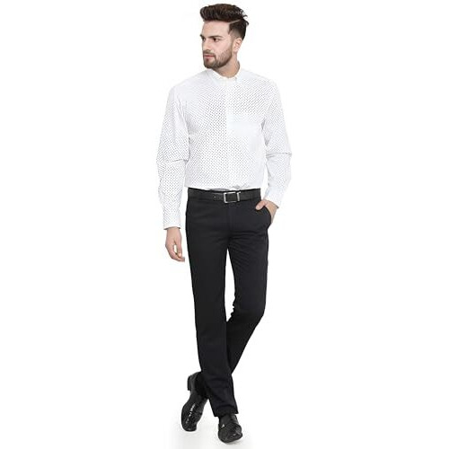 Ben Martin Men's Regular Fit Formal Trousers (Bmw-Frl-Tr-Blue_30A_Blue_30)