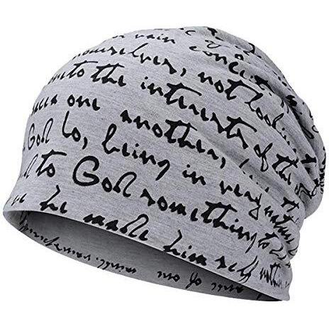 Youstylo - You Are Priority Printed Cotton Beanie Cap For Men Women Grey(Free Size, 3016)