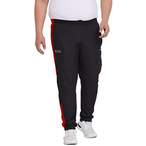 Bigbanana Men's Regular Fit Trackpants (Ambrose,Black,6Xl)