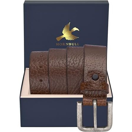 Hornbull Bravo Brown Mens Leather Belt | Leather Belt For Men | Casual Mens Belt