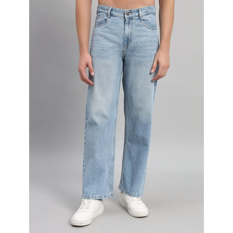 Steple Denims Men's Regular Jeans (Jlc-Lbsmnj_Light Blue