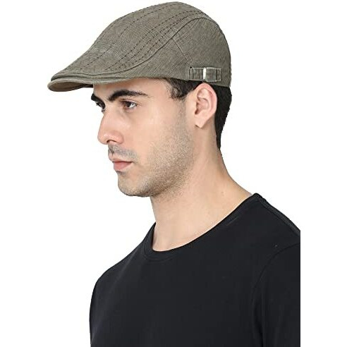 Fabseasons Unisex Washed/Faded Cotton Flat Golf Caps/Hats For Men & Women Green