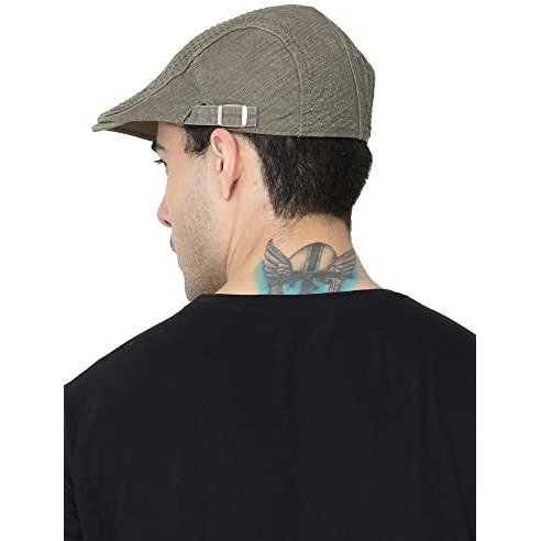 Fabseasons Unisex Washed/Faded Cotton Flat Golf Caps/Hats For Men & Women Green