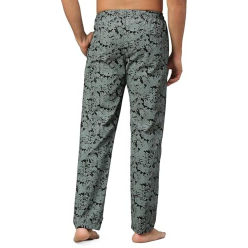 Urban Scottish Men's Lounge Pants 100% Cotton Men's Lounge Night Pant Comfortable Leisure-Wear Lower With An Elastic Waist-Band And Regular Fit Track Pants, Machine Washable Stay At Home-Uspj2433-L