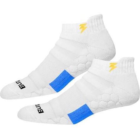 Blitzsox Men's Ankle Length Cotton Blend Socks (Pack Of 3) (Bl-Ath-Ind-Lc-M_Multicolor)
