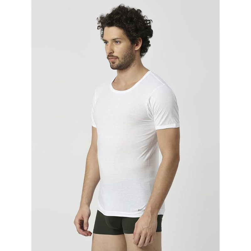 Vip Men's Solid Regular Fit Vest (Oxy_Rns_New_P6_90_White