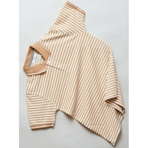 Mack Jonney Men's Striped Cotton Rich Collar Neck T Shirt | Collar Tshirts | Half Sleeves | Striped-Regular Fit-Mm442-Nw Camel