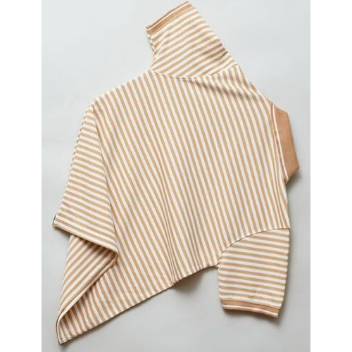 Mack Jonney Men's Striped Cotton Rich Collar Neck T Shirt | Collar Tshirts | Half Sleeves | Striped-Regular Fit-Mm442-Nw Camel