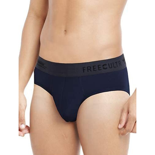 Freecultr Men's Underwear Anti Bacterial Micromodal Airsoft Brief - Non Itch No Chaffing Sweat Proof Size Xl Pack Of 3-Ash Grey,Prussian Blue,Pot Black