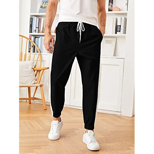 Track Pant For Men || Track Pants || Lycra Full Elastic Jogger Track Pant (Tp-03-Black-M)