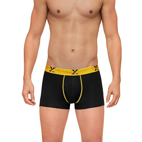 Xyxx Men's Modal Trunks (Pack Of 1) (Xytrnk21_Helios Black_L)