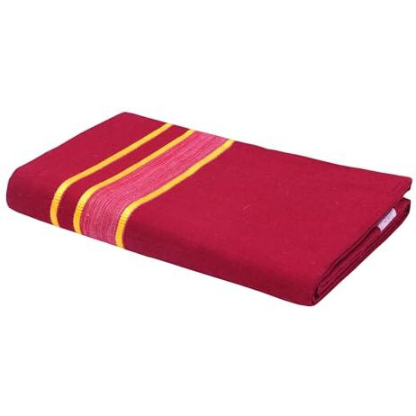 Green Tee Men Fancy Color Dhoti - Pack Of 2 (Orange Ll Maroon)
