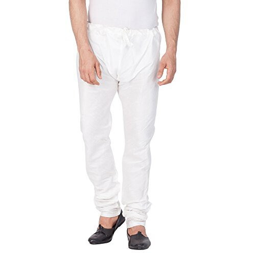 Vastramay Vm Mens Silk Blend White Pyjama - Stylish Lounge Wear For Relaxation And Sleep | Regular Premium Cotton, Elastic Waist, And Classic Design For Ultimate Comfort_Vasmpdwh_42