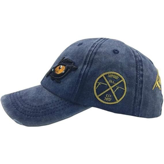 Handcuffs Unisex Adjustable Cap Eagle Eye Embroidery Hat Baseball Cap Sun Hats Sport Cotton Headwear Summer Caps (Blue)