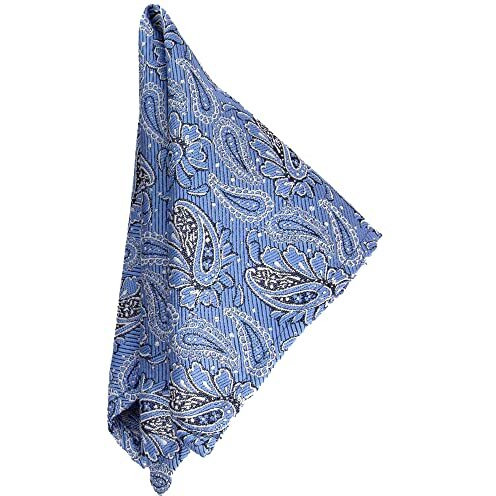 To The Nines Men's Blue Microfiber Pocket Square