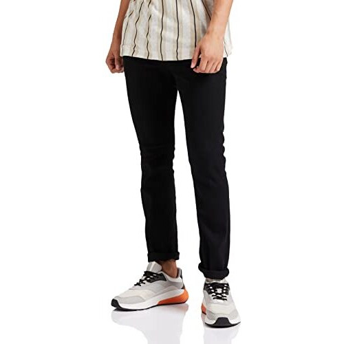 Amazon Brand - Symbol Men's Slim Jeans (Ss20-Ns-Sy-Sl01_Jet Black_38)