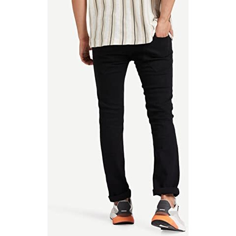 Amazon Brand - Symbol Men's Slim Jeans (Ss20-Ns-Sy-Sl01_Jet Black_38)