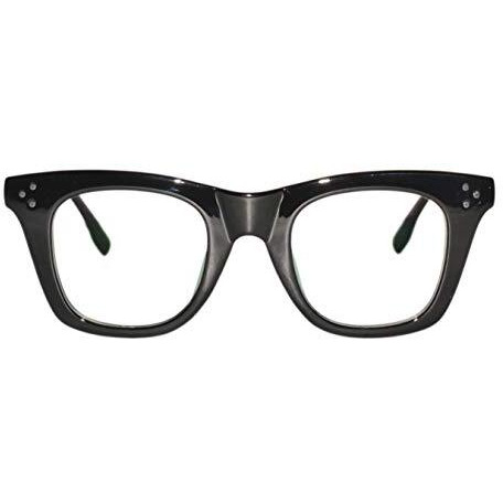 Peter Jones Unisex Anti Glare Square Nerdy Optical Frame (Large, Black)