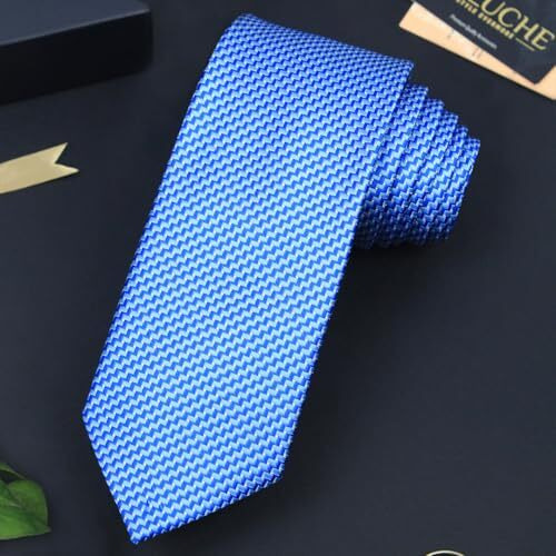 Peluche Cult Blue Colored Microfiber Necktie For Men