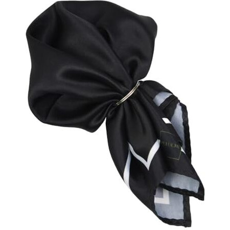 Peluche Classic Hue Black Pocket Square For Men (14X14 Inches)