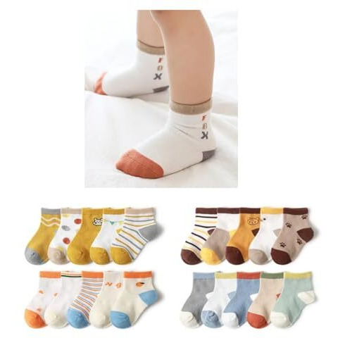 Tradehub Colourful Socks For Kids, Ankle Length/Crew Cotton, 1 To 8 Years, Pack Of 4 Designer Socks Gift For Girls & Boys (5-8 Year)