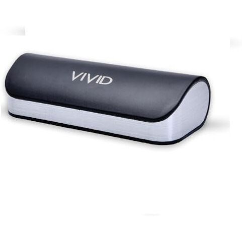 Vivid Vision Unisex Adult Lightweight Eyewear Specs Case Cover | Protect Eye Glasses | Abs | Plastic | Spectacles | Cases | Ap-276 | Black-Silver