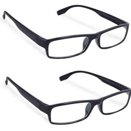 Mojowear Full Rim Reading Glasses For Men And Women 2 Pcs Combo (+1.50)