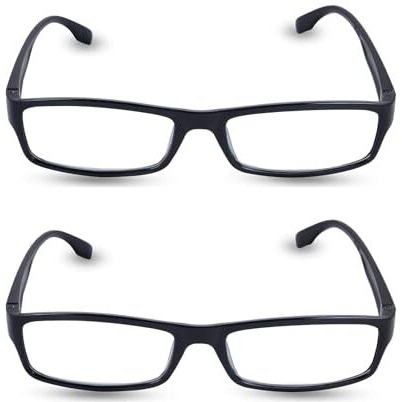 Mojowear Full Rim Reading Glasses For Men And Women 2 Pcs Combo (+1.50)