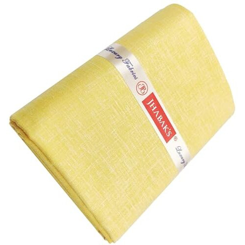 Jhabak's Premium Unstitched Shirt Fabric For Men - Cotton Linen Blend Material - 3 Meter Kurta Piece Cloth