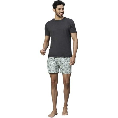 Urban Scottish Men's Boxer Briefs - Comfortable Mid-Rise 100% Cotton Print Boxers - Multipack Of 3 Multicolour