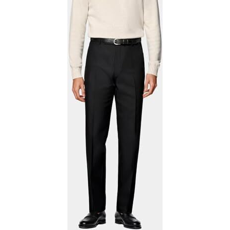 Juari Be A Gentleman Men's Stretchable Formal Black Trousers, Stylish (In, Numeric, 30, Regular, Black), Mid Rise