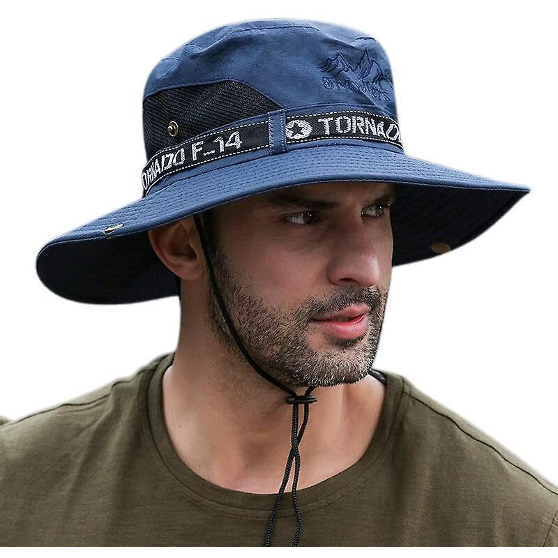 Alexvyan Round Hat Sun Visor Hats For Men Uv Protection Wide Brim Summer Cap For Boy Hat Uv Protection Breathable Casual Beach Hat, Safari Hat Sun Protection Cap For Travelling Safari(Black)